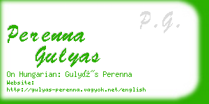 perenna gulyas business card